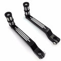 Harley later HTT- Electra Aluminum Levers Toe w/ Shifter Shift Black 009C- Pegs Heel 1988 Davidson For Glide Style and
