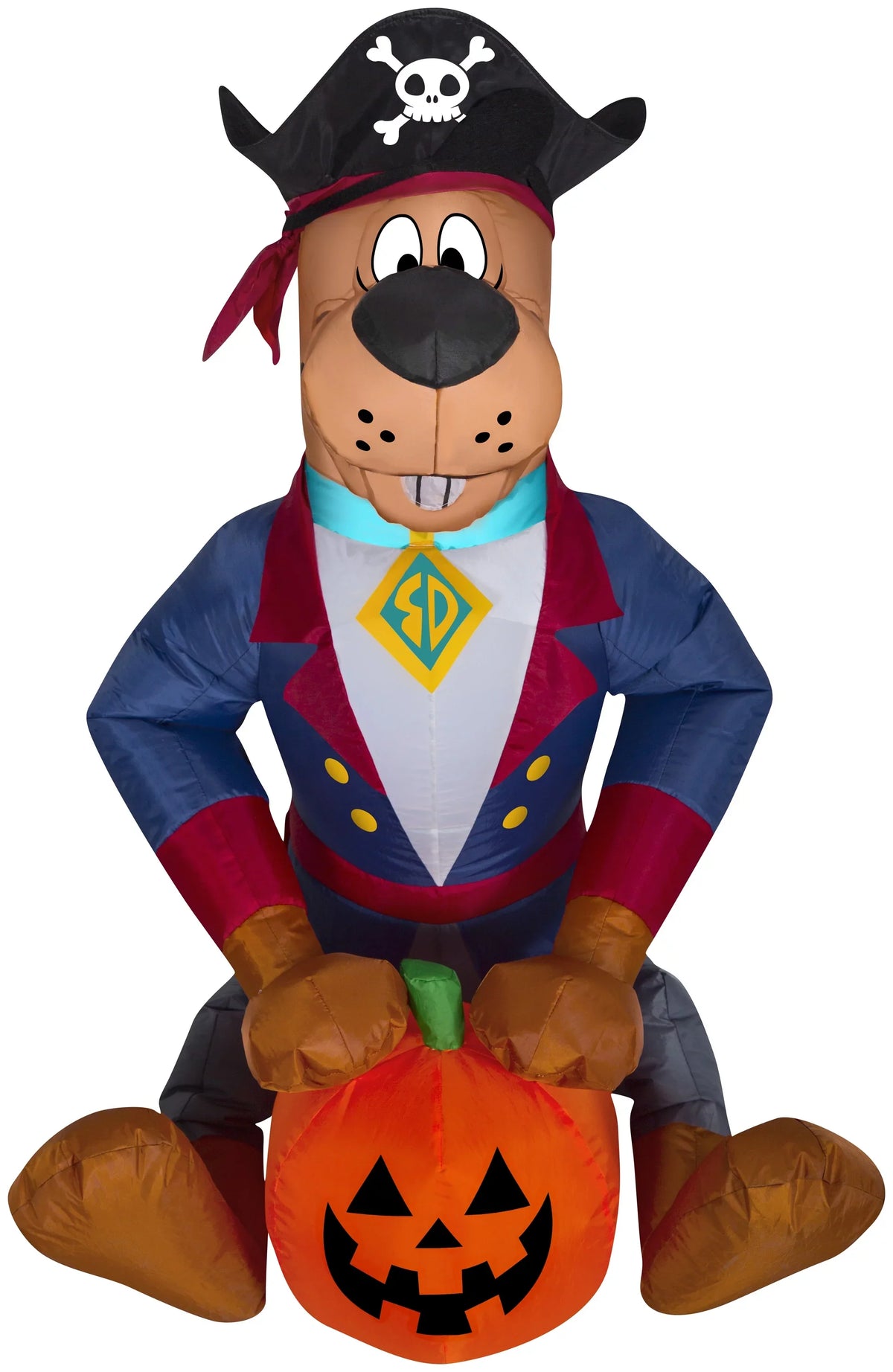3 as Scooby WB, Multicolored ft Airblown Gemmy Inflatable Tall, Pirate