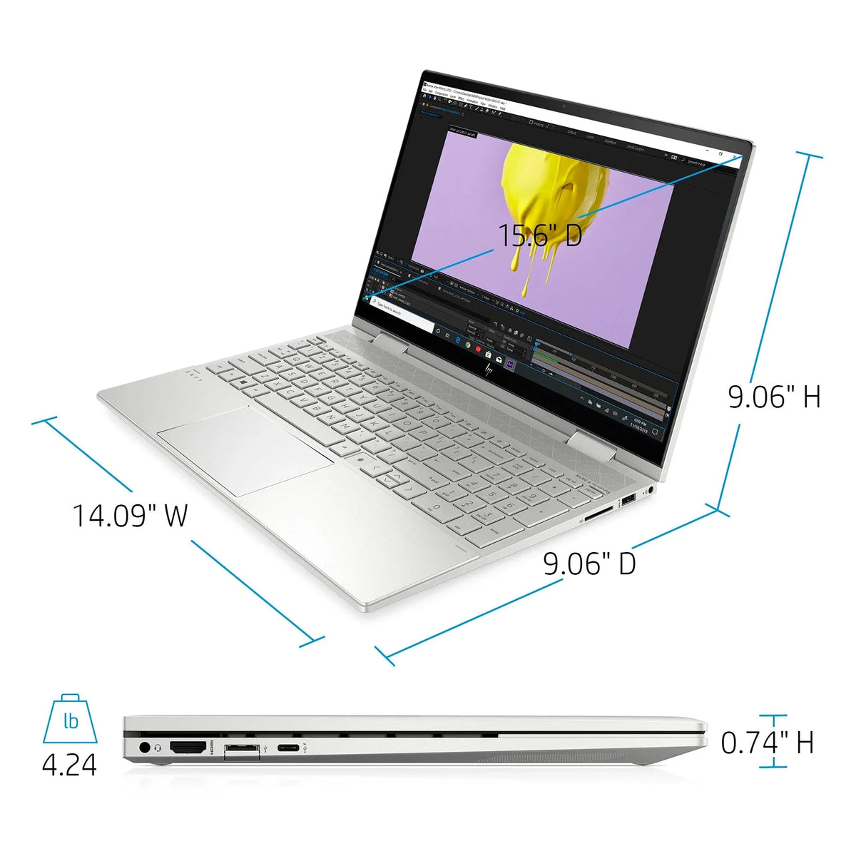 Xe 6 Win SSD 15.6 2-in-1 32GB inch i5-1135G7 Laptop Intel HP Gen 11th Touchscreen Pro Iris w/ 10 DDR4 NVMe USB WI-FI Keyboard Graphics 2021 32GB Fingerprint 1TB FHD Backlit Envy