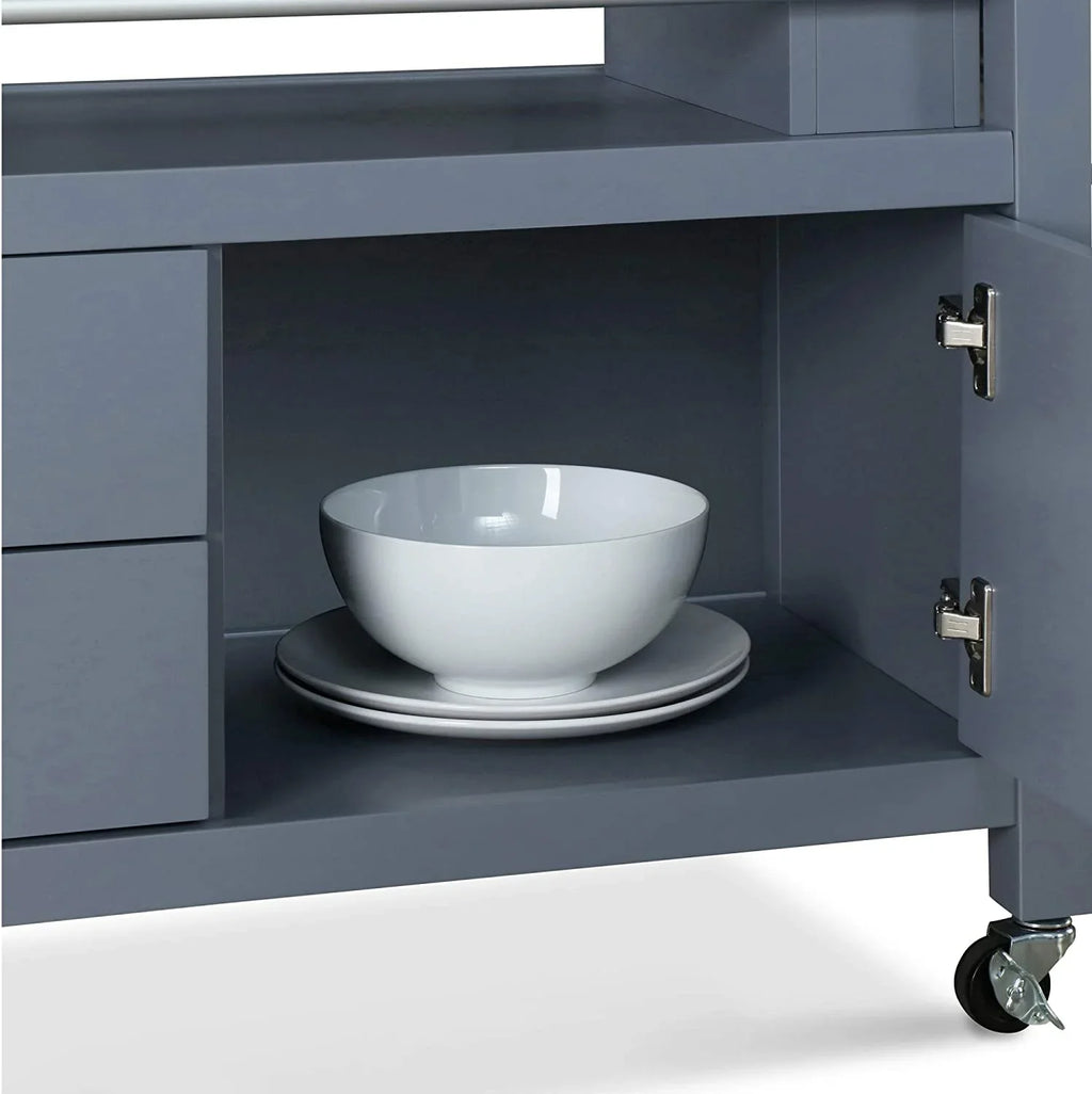 Cabinet Bar Table, Rolling Organization Storage, , Home Anson And Butcher Portable Cart Block Gray Island With For Apartment Kitchen Wheels