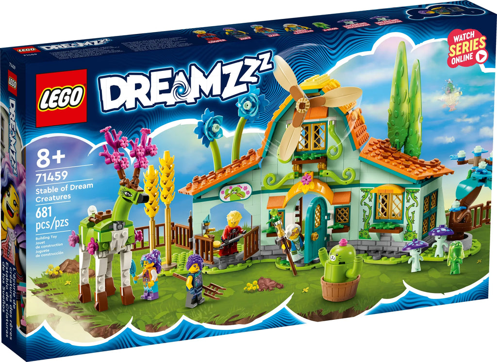 of Toy 8+ to Creatures Gift Unique Flying Year Options Mythical Pegasus Animal 71459 Olds for 2 DREAMZzz LEGO Dream Kids, Fantasy Forest Building Stable Guardian, or for Create