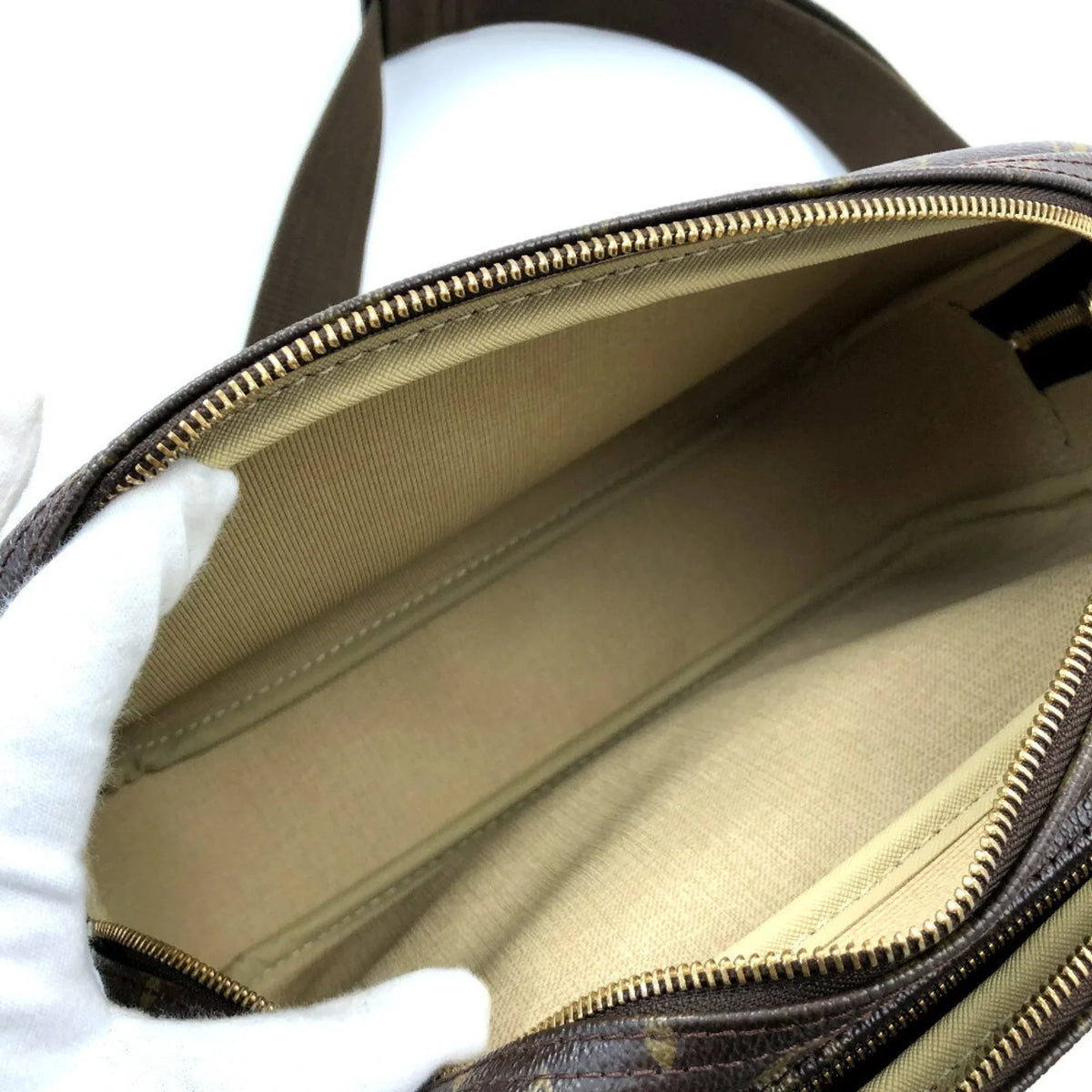 (Fair) M45254 Monogram Shoulder Bag Pre-Owned Canvas Women's Vuitton Louis VUITTON Reporter PM LOUIS