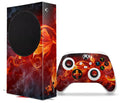 Fire and NOT WraptorSkinz Series Flower with XBOX S Wrap compatible Controller the INCLUDED) Skin Console (XBOX 2020
