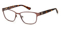 Matte 210 Brown Juicy Rectangular Couture Rim Full Eyeglasses