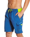 9" $42 VaporPLUS Blue Size Men's MSRP M Swim Sport Speedo Trunks Marina