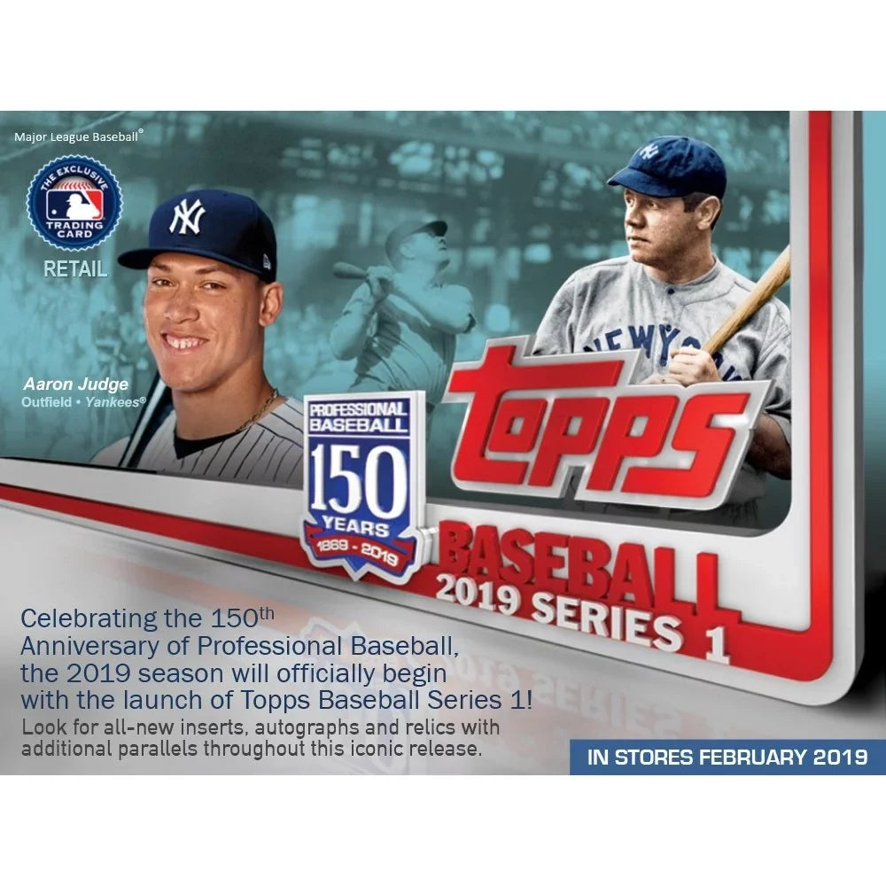 Trading Series (Retail Relic Baseball Cards Topps 2019 Edition) Box 1