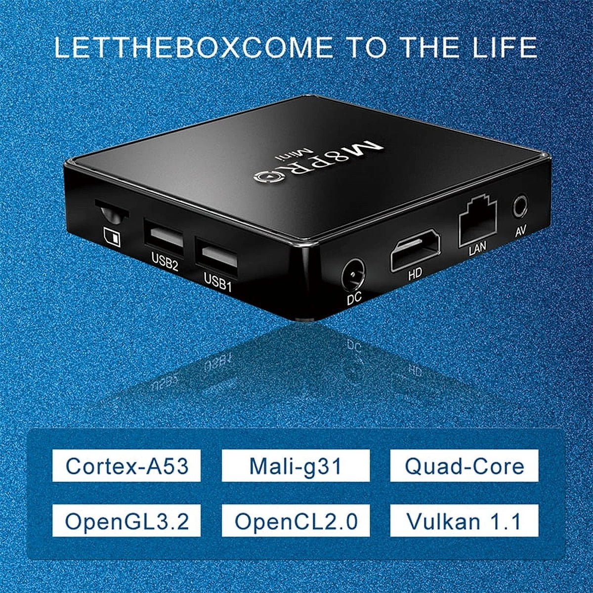 Retor 100M TV Game Pro with Game 10000+ Box Box System Game Wireless M8 TV and Dual Controllers Mini 4K Android