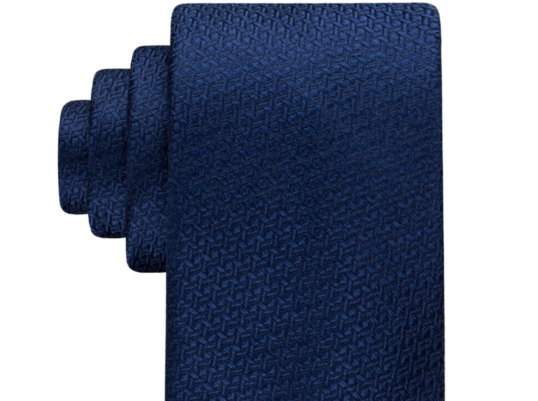 Classic Regular Hilfiger Size Tie Men's Tommy Geometric Blue