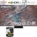 Plan QLED Year Samsung with Premium Inch (2021) QN85QN800A Extended Bundle Restored 2 Smart TV 8K (Refurbished) Protection Neo 85