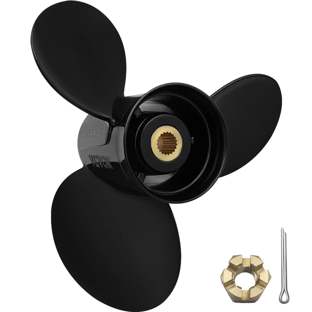 Propeller, Outboard Volvo OEM Penta Sterndrives Aluminium for Right-handed SX Outboard 14 21" x Boat VEVOR 1/4 Teeth 3-Blade Compatible Replace Engine, Spline Propeller, & 3817469, 19 Propeller