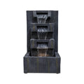'- Fountain Water Ambiance - & Soothing LED Grey Tabletop Sounds LED