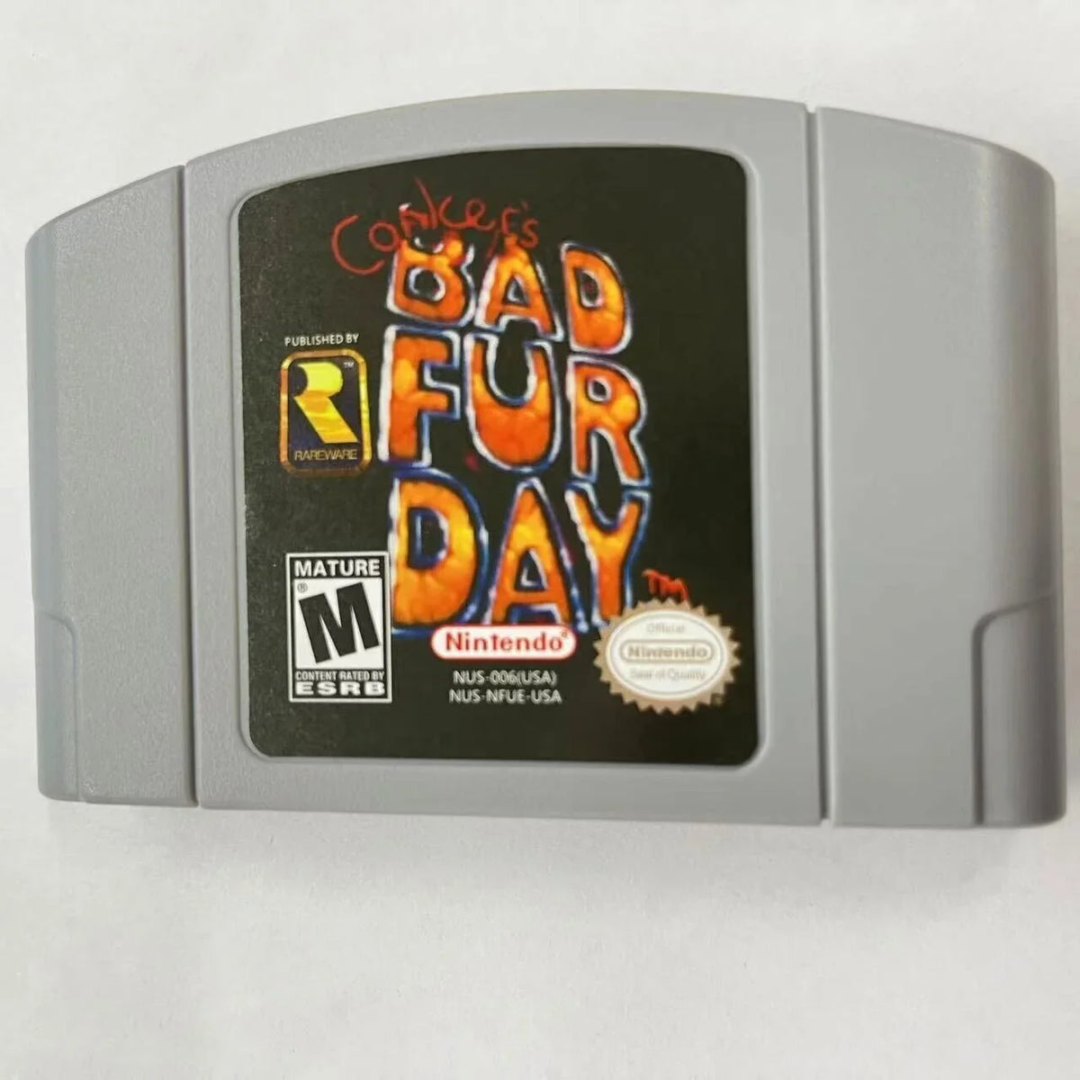 card console n64 Bad game nintendo for Day Conkers Fur video fd-