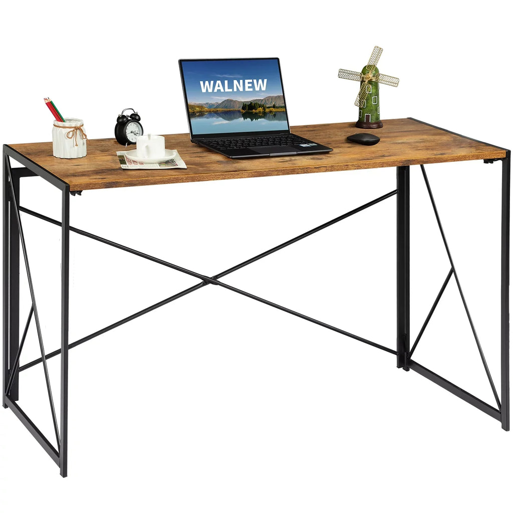 Simple Writing Home Lacoo Office Brown Modern Desk 40 inches Desk, Study