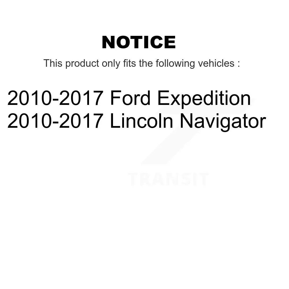 Semi-Metallic For Auto Lincoln Caliper Brake Coated Navigator KCD-100317P Kit Rotors Drilled (10Pc) Front Ford 2010-2017 Rear Slotted And Expedition Transit Disc Pads