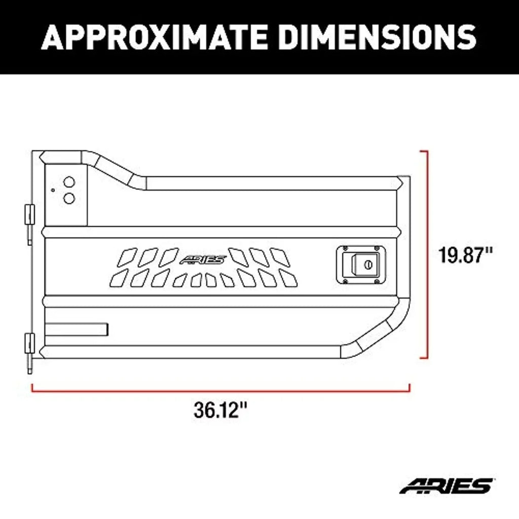 JEEP Aries UNLIMITED select: - WRANGLER, Door AR15009 2008 Offroad JEEP Tubular WRANGLER Fits 2013