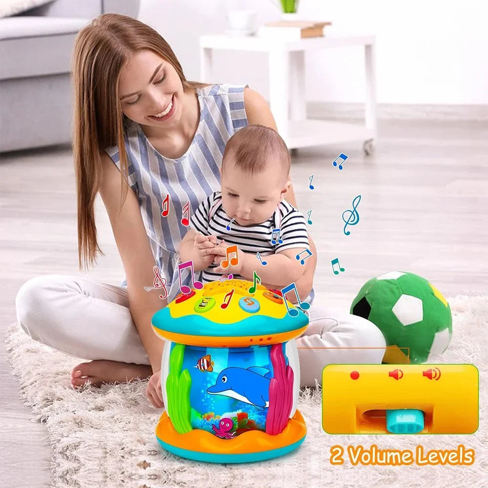 Toys 12 Learning 6 Ocean Toys Light to Toys for 6+ Star Rotating Projector - Old Crawling Baby Years Baby Month Infant Musical Gift Months -