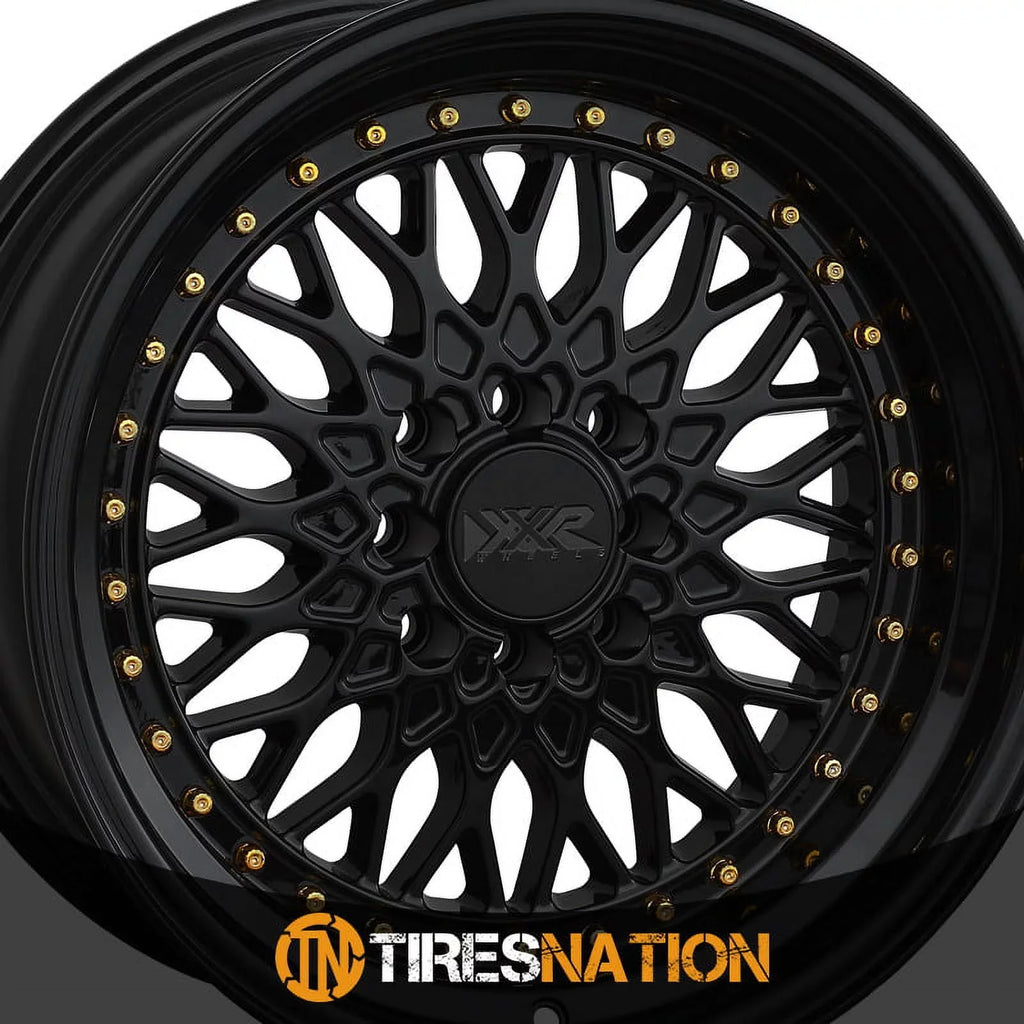 Gold Wheel XXR / 4x100/4x114.3 15x8 536 Rivets 20et Black