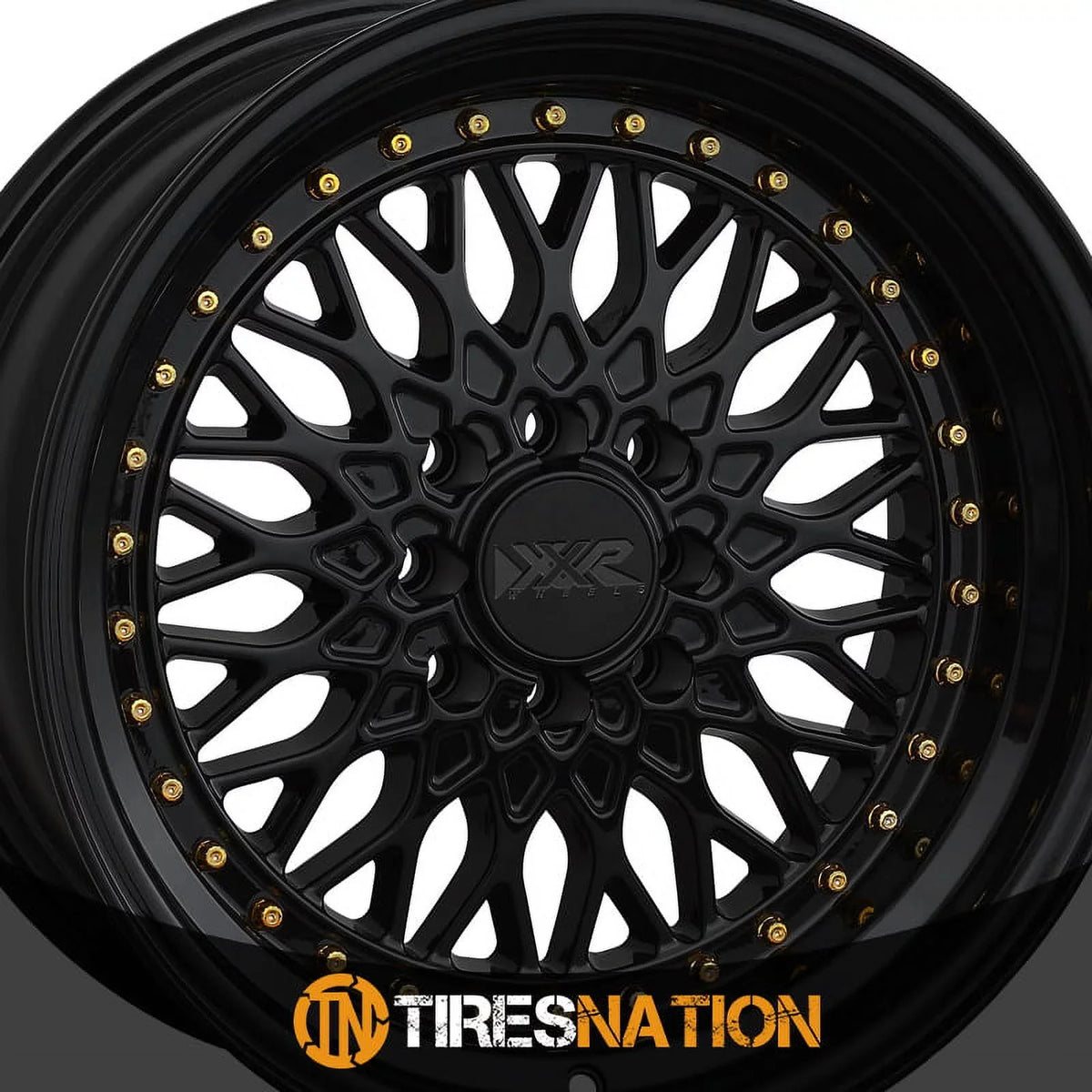 Gold Wheel XXR / 4x100/4x114.3 15x8 536 Rivets 20et Black