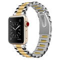VL-SS002GLD-45 Two mm Silver Band Odash Watch, Apple for Tone & Stainless Steel Gold 42-44-45-49