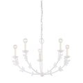 Finish Bailey 5-Light Whimsical Gold Stems Flower Candle-Shaped Style with 17.25 28 W and Chandelier inches H-White Bulbs in inches Street Finish X