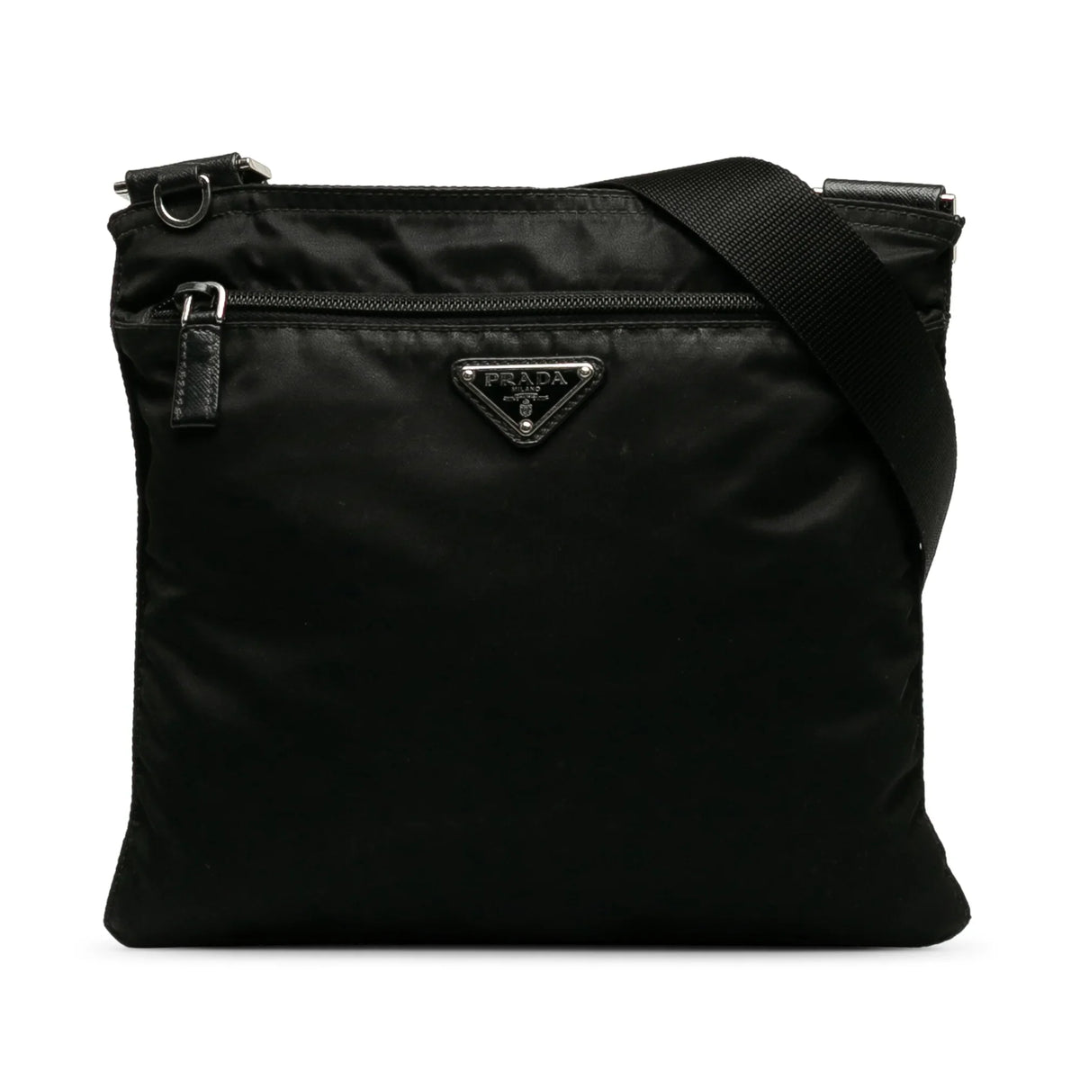 Crossbody Bag Fabric (Good) Crossbody Pre-Owned Unisex Prada Tessuto Black Nylon Authenticated