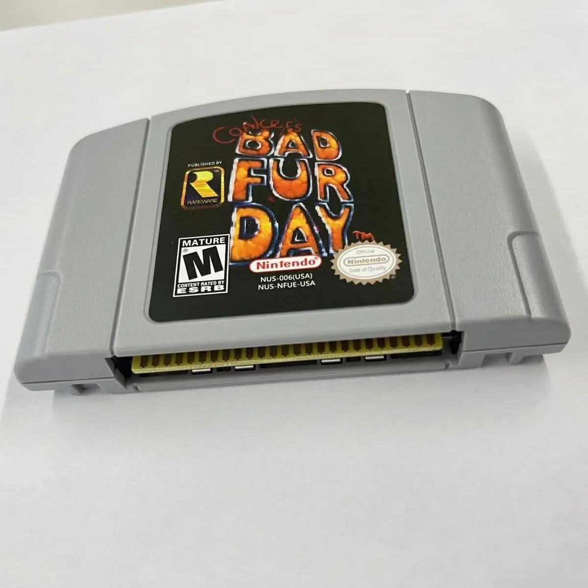 card console n64 Bad game nintendo for Day Conkers Fur video fd-