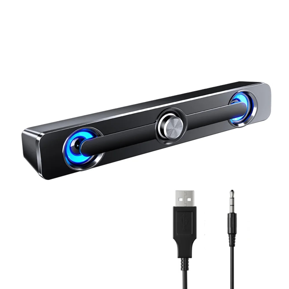 V-111 Stereo Subwoofer Sound USB SADA Phone Speaker Tablet Box Bar Speaker Laptop for MP3 Surround Wired MP4 Powerful Computer Bass PC