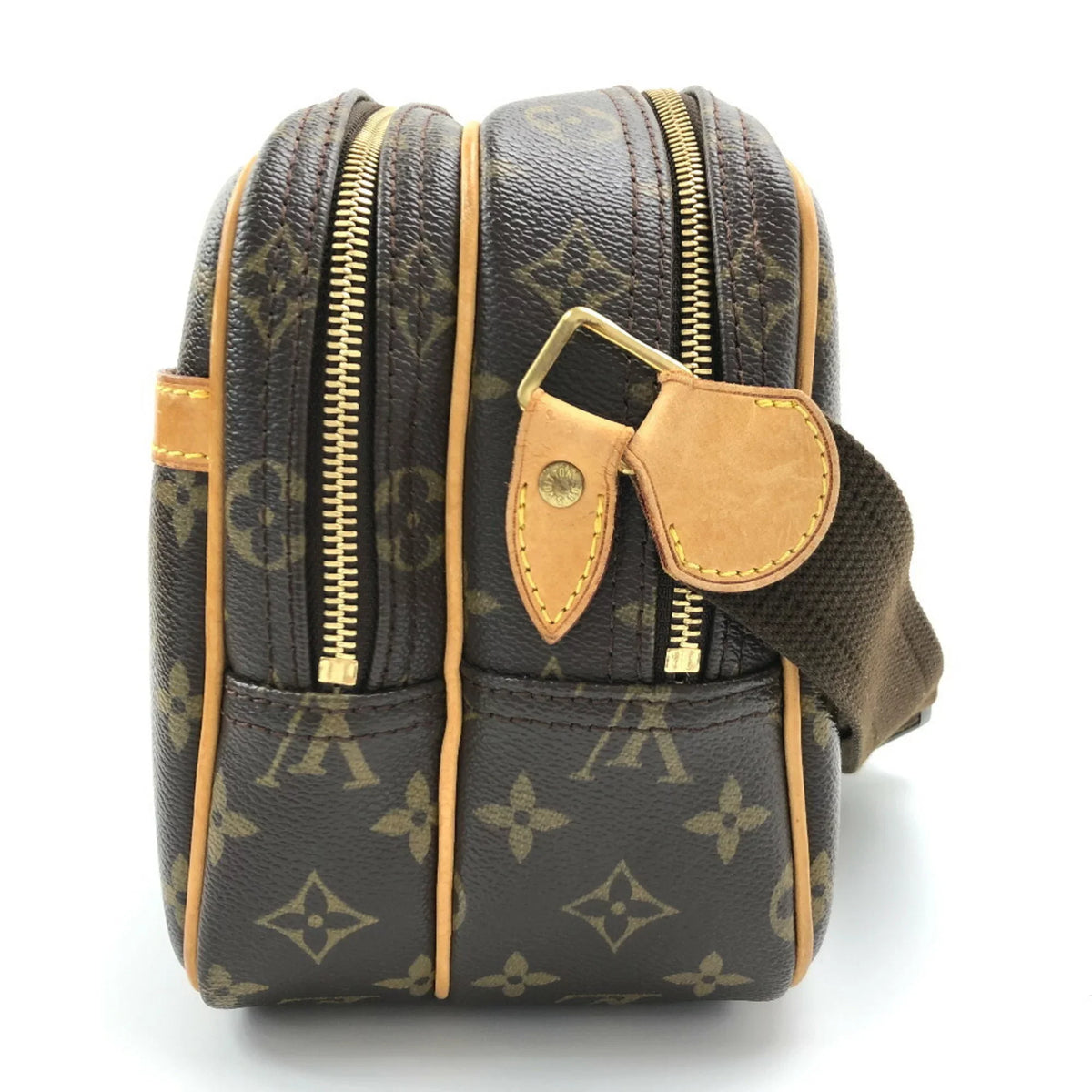 (Fair) M45254 Monogram Shoulder Bag Pre-Owned Canvas Women's Vuitton Louis VUITTON Reporter PM LOUIS