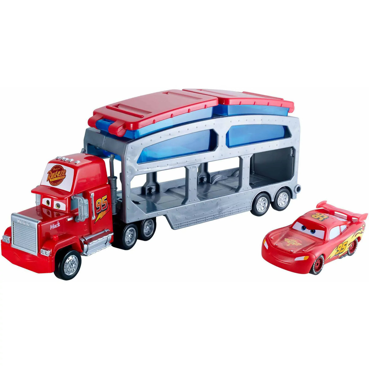 & Disney/Pixar Dip Dunk Cars Lightning Mack Trailer with McQueen
