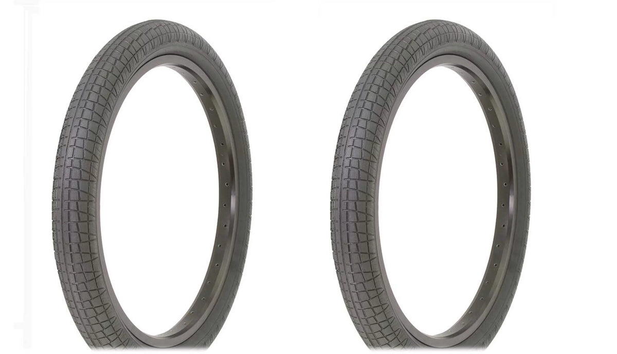 20 Black/Black Bicycle Two Tire 2.30 tire. Wall IA-2128 x Bike Side