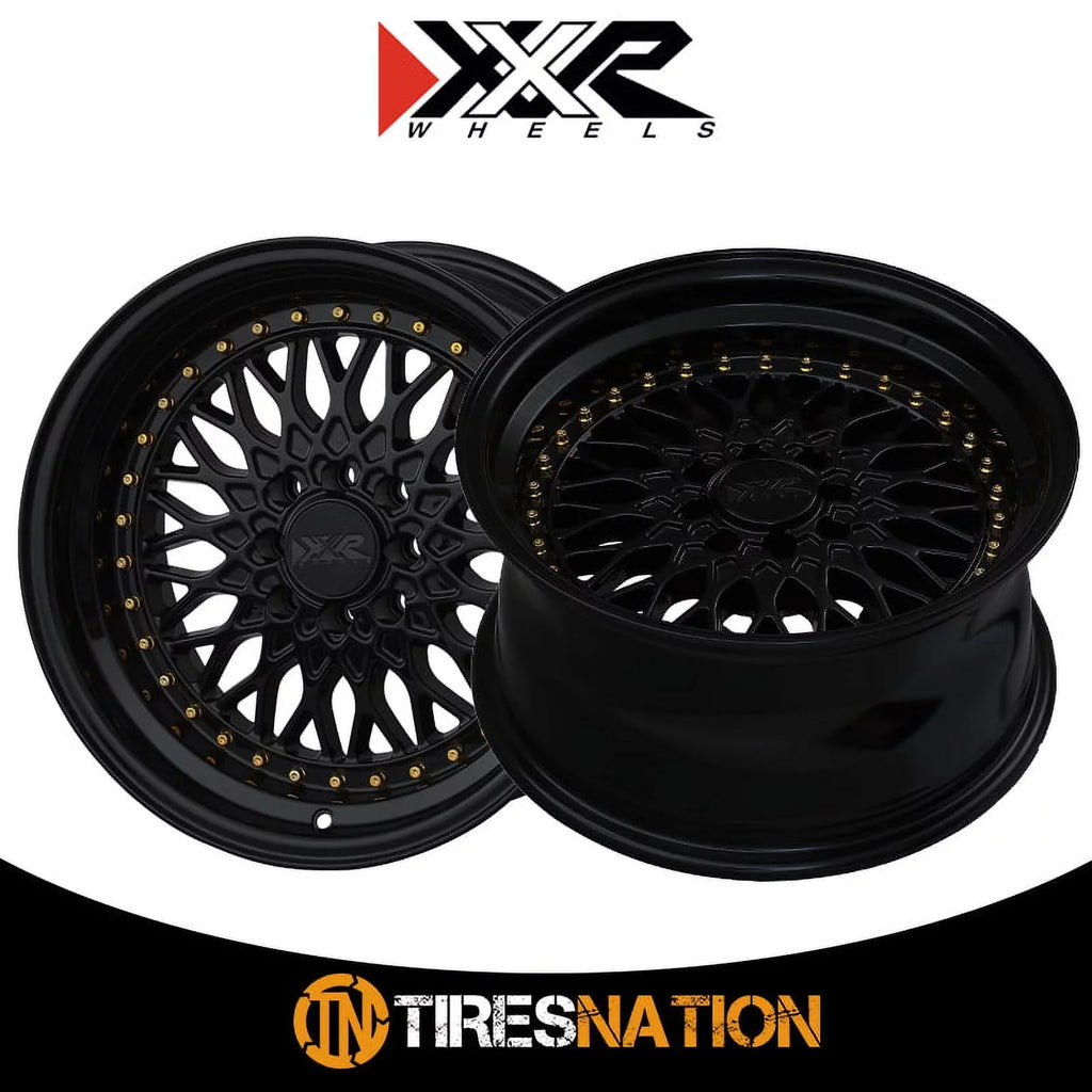 Gold Wheel XXR / 4x100/4x114.3 15x8 536 Rivets 20et Black