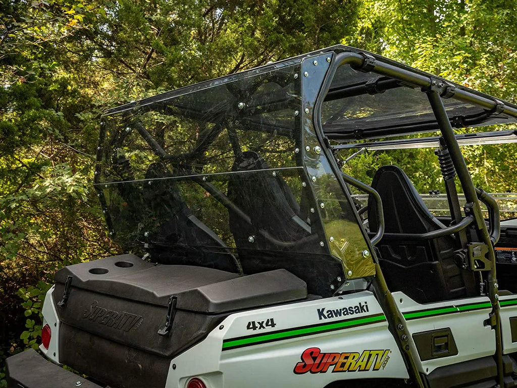 Lightly 2021+ 250x Heavy Glass in Kawasaki 2014+ Windshield S Thick You Teryx Stronger Teryx 1/4" for Debris Made Duty Flying Protects 4 From Than Tinted Rear Polycarbonate 4 / 800 USA! SuperATV