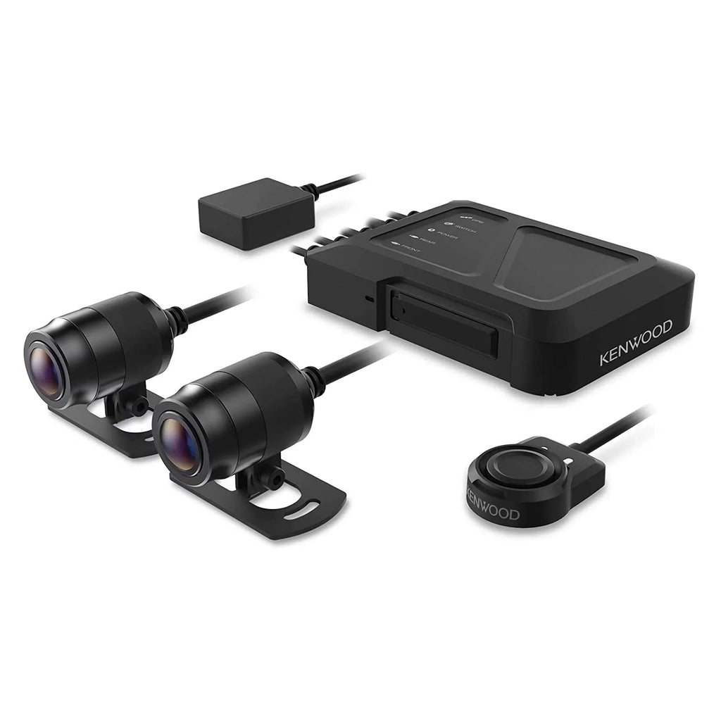 STZ-RFCC300 9ft Kenwood Cable with STZ-RF200WD GPS Rear-View with Motorsports (3m) Dash Extensional Cam and HD Kenwood a Camera