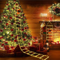 Wall 10.5 with Waterroof Xmas Tree Garden Lights Xmas for Home Christmas Climbling Led Decor Roof ft Outdoor Lights Lava Santa Porch Lights Ladder Claus