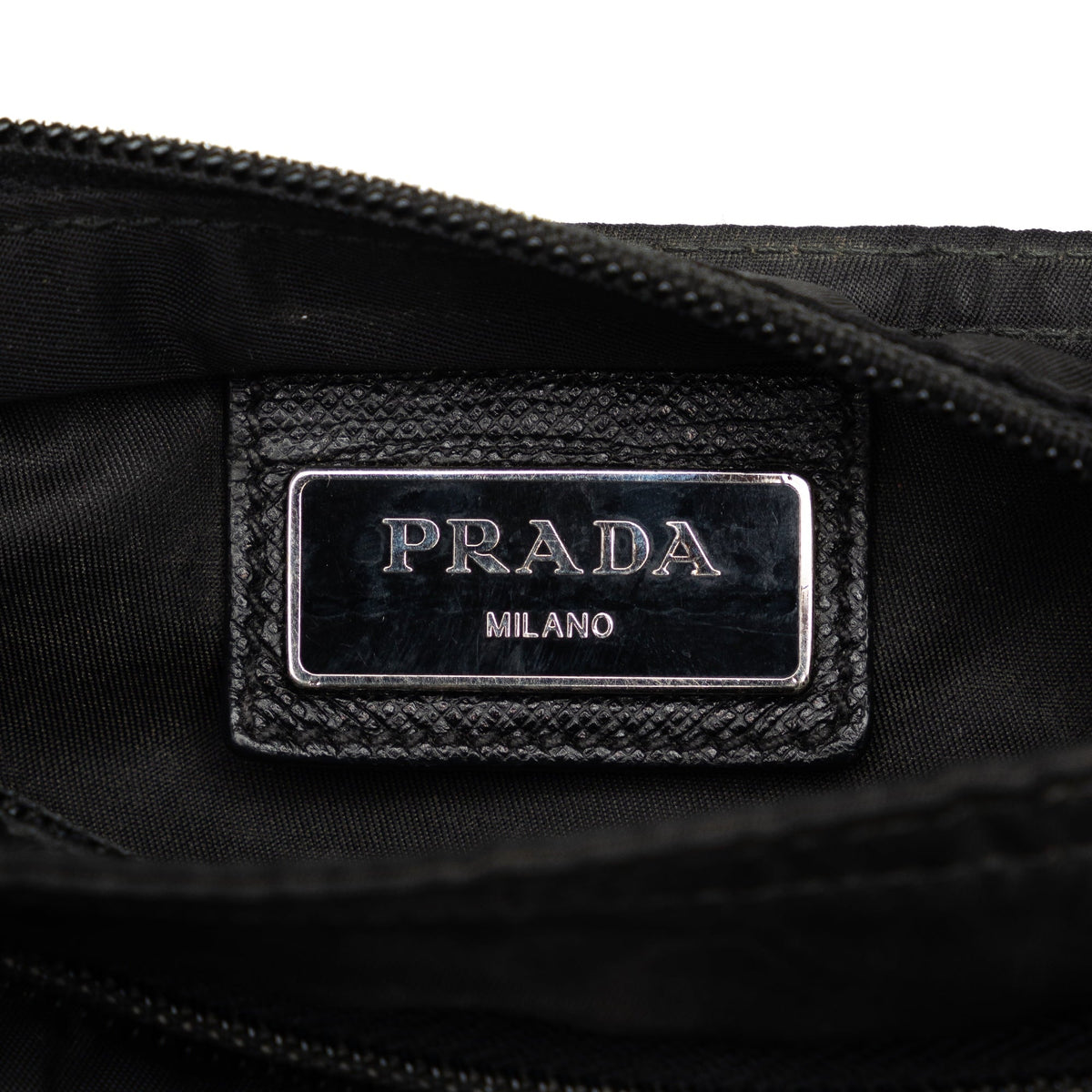 Crossbody Bag Fabric (Good) Crossbody Pre-Owned Unisex Prada Tessuto Black Nylon Authenticated