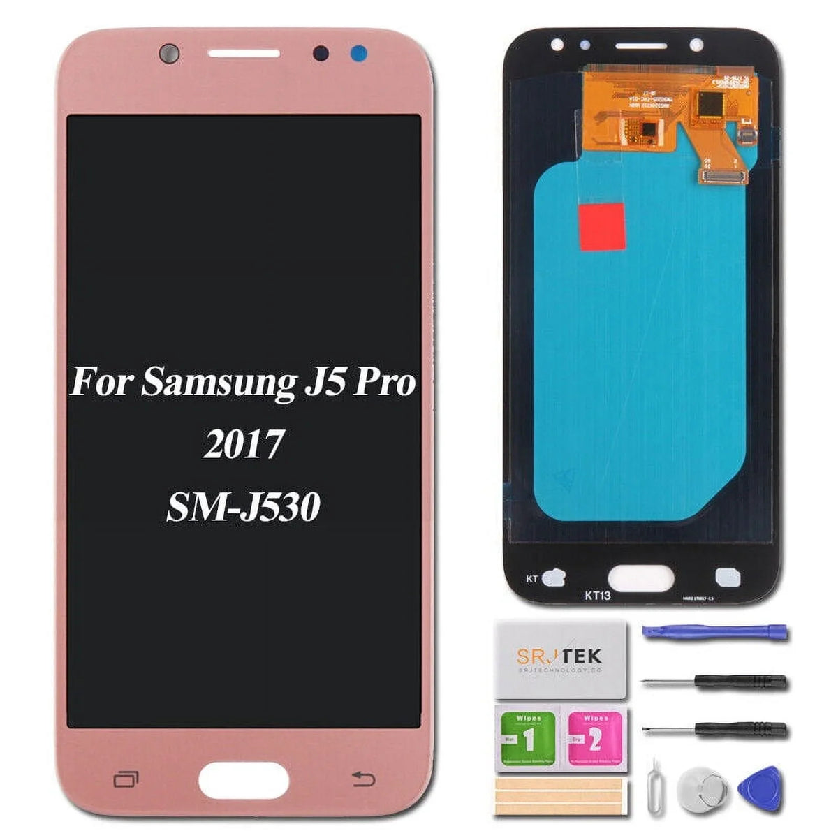 2017 J5 LCD Digitizer SAMSUNG Replacement Assembly Display Screen Touch Parts(Pink) Galaxy For J530 Repair Pro