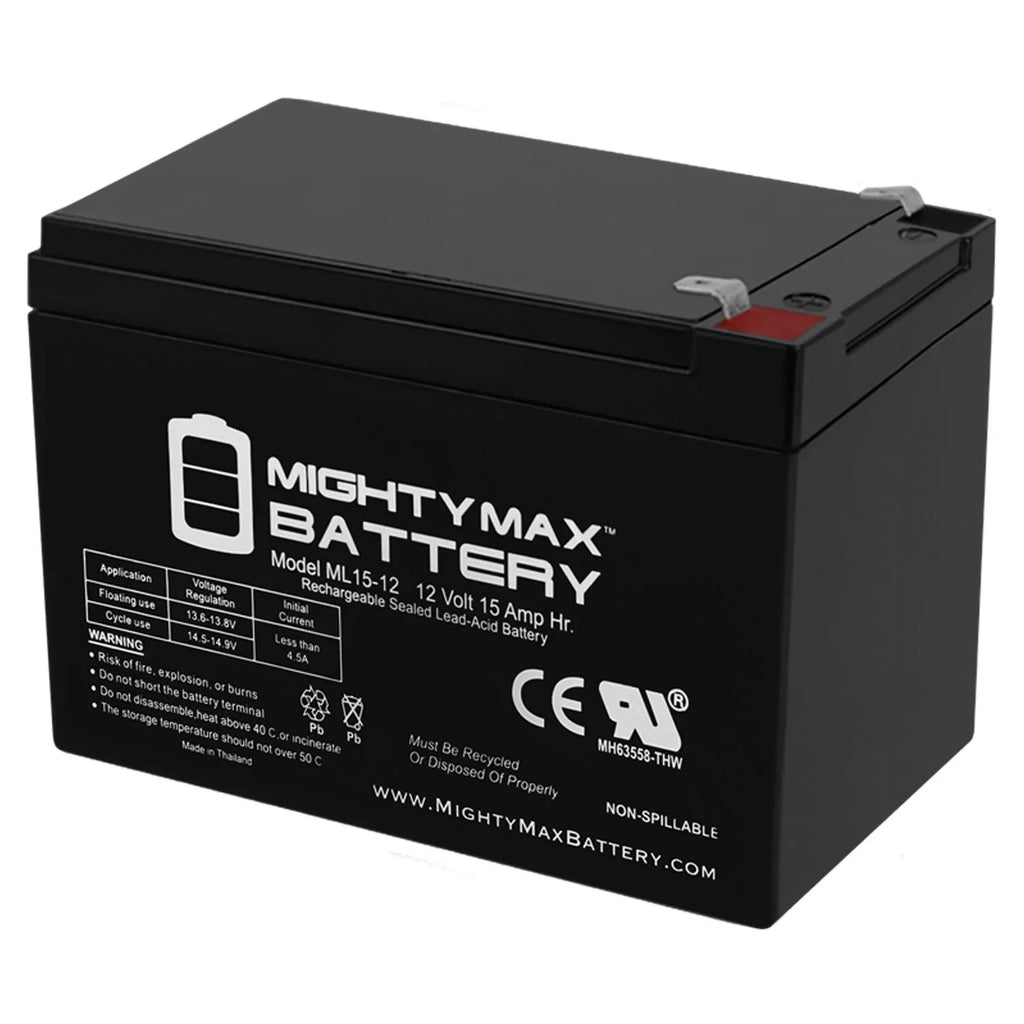 Electric F2 Scooter for 500W Battery 12V Replacement EVO 15AH