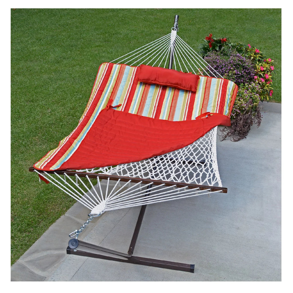 Striped with Comfort Collection Soft Frame Cotton Hamptons Hammock The 144"