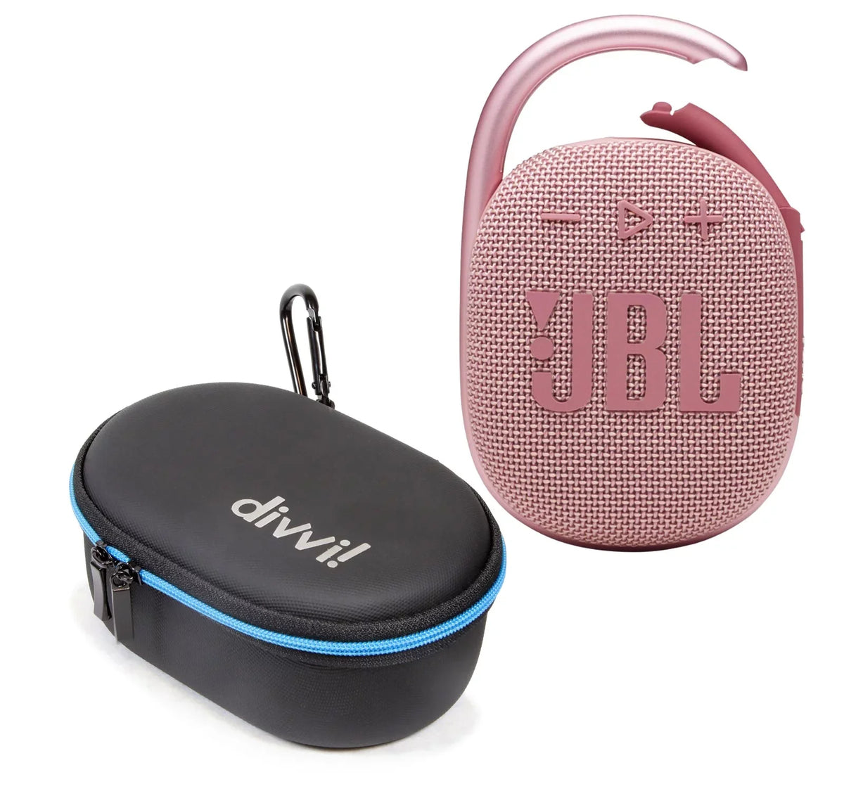 divvi Kit Pink JBL Clip Speaker Case 4 Bluetooth and