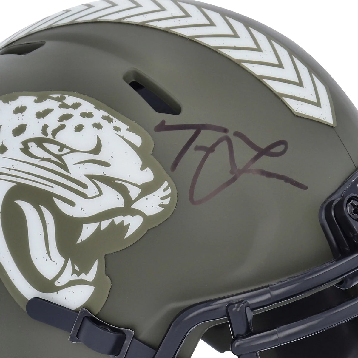 Jaguars Mini Helmet Riddell Autographed To Speed Service Jacksonville 2022 Trevor Lawrence Salute
