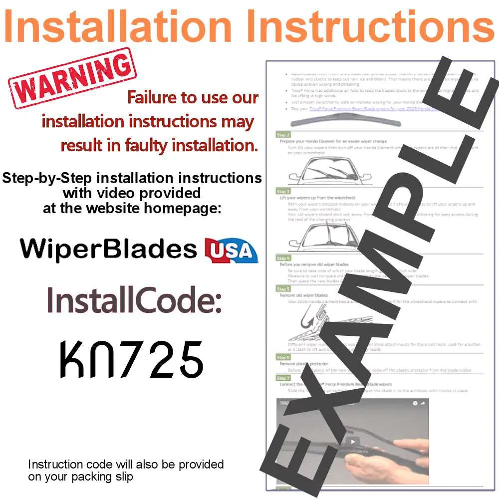 Mirage Mitsubishi 2) Beam Wipers 2019 of G4 (Set Performance