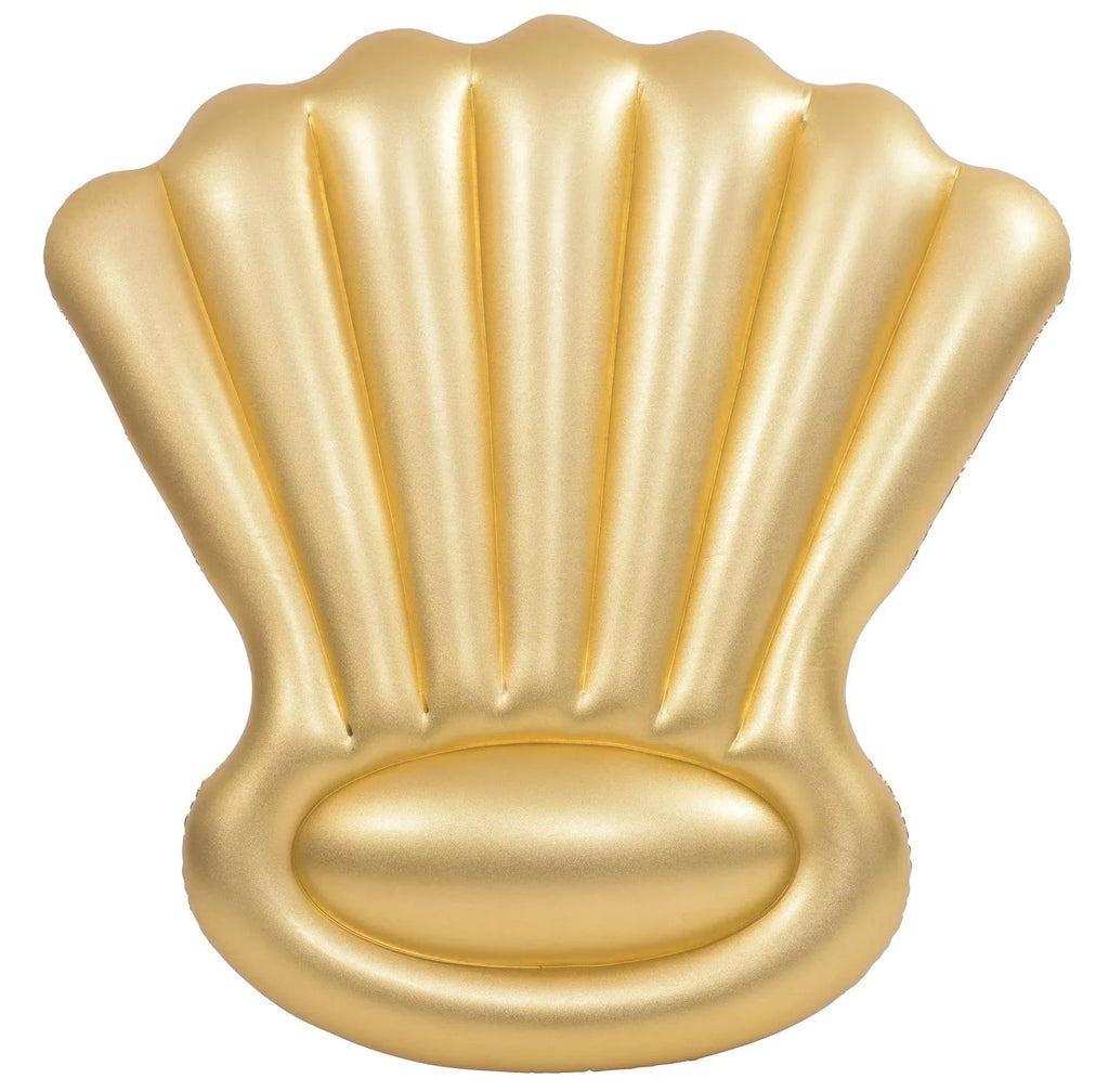 Pool 63 Shell Inflatable Shine Swimming Inch Golden Sparkle Float and