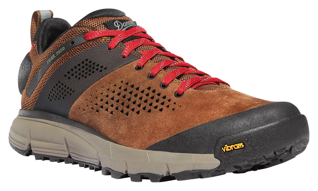 10.5M - Hiking Leather Trail Shoes Brown/Red for 2650 Men Danner - Refurbished