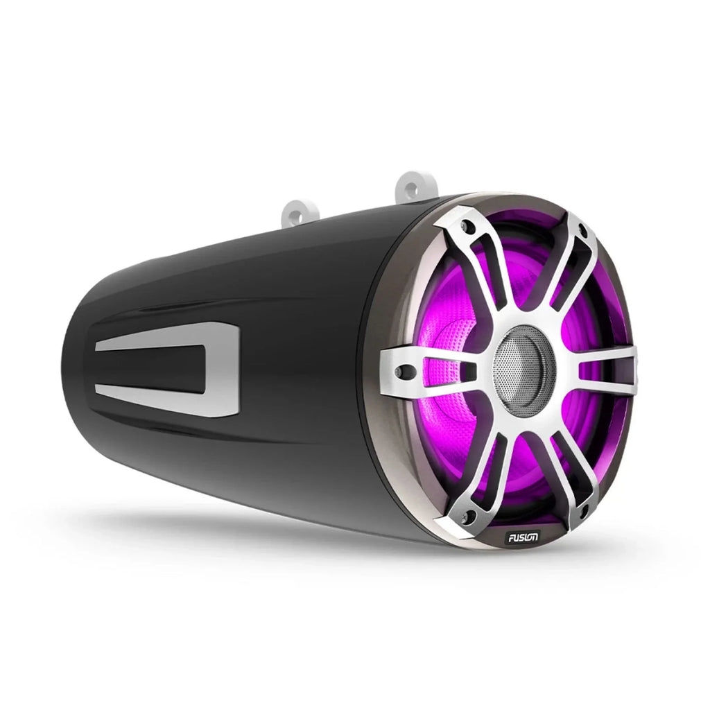 LED Pair Gray Brackets, Tower Deck SG-FTMNTDK Speakers Grille Mount Fusion Universal SG-FLT883SPG Sports with 8.8"