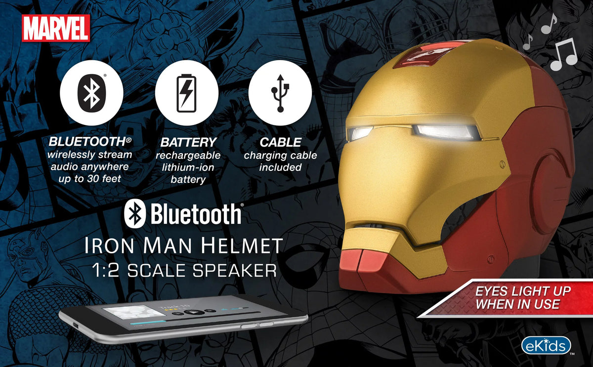 Helmet Speaker Iron Captain America Man War Civil Bluetooth