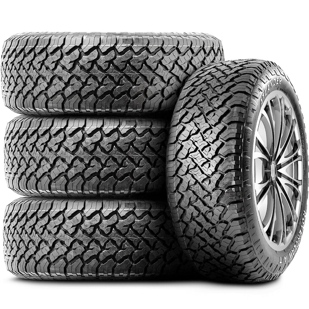 Atlander 2015 245/75R16 1995-2002 TRD Tacoma A/T LT Roverclaw Toyota Fits: LT E Tire AT Load Pro, Terrain Ply Tahoe Chevrolet All 10