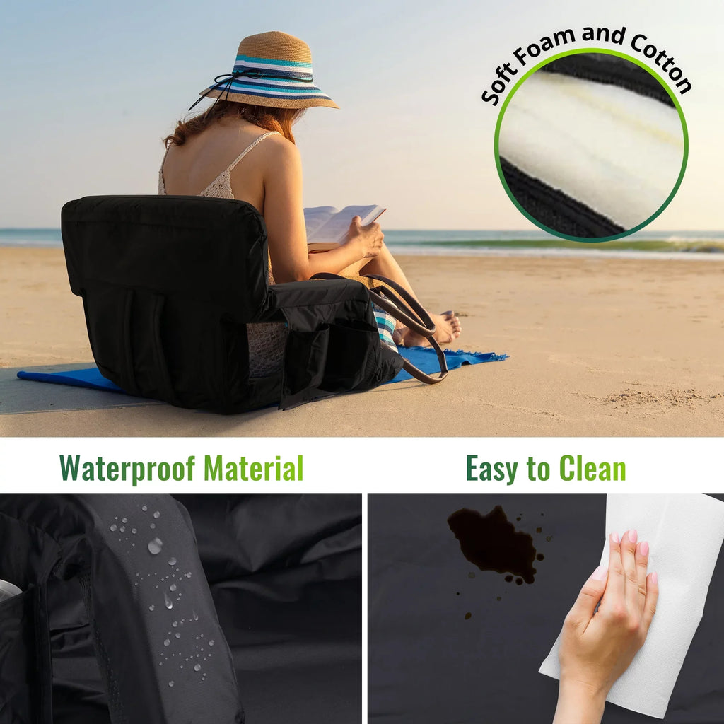 for Wide Bleachers, Lawns, Thicken Bleacher for Backyards Women's Tournament Seat, Pack Soccer National Worcest Chair Stadium 2 Folding Waterproof