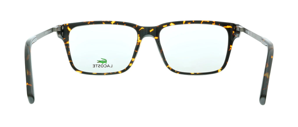Eyeglasses Modified L2867 Rectangle Havana Dark mens 220 for Lacoste