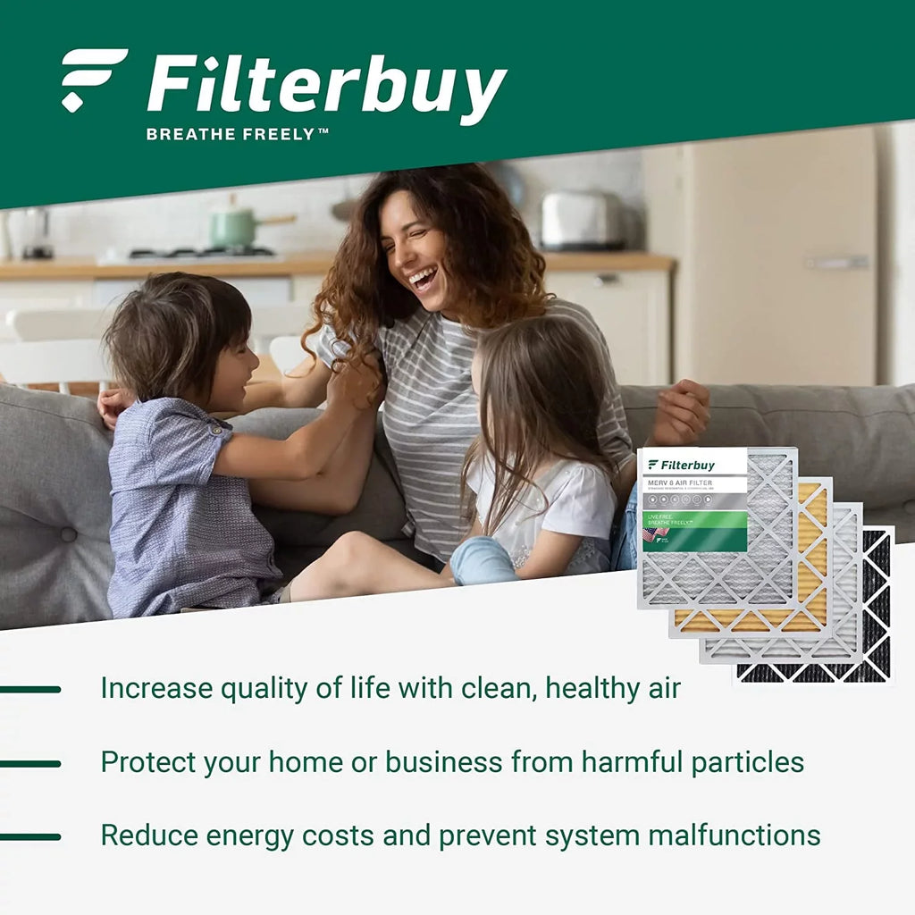 20x20x4 Furnace AC HVAC Filterbuy Filters 8 (12-Pack) Pleated MERV Air