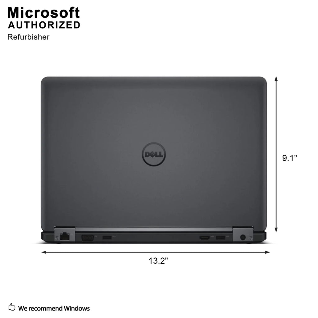 Intel DDR3L, Grade warranty 14.0 Latitude VGA, Core USB A 2.1Ghz, 3.0, Used HDMI, I3-5010U Languages (EN/ES/FR), Laptop, E5450 year 8G 500G, 1 W10P64-Multi Dell Support